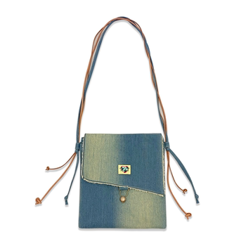 Coward Savior Zhao Zhaoyi ຂອງຕົ້ນສະບັບດຽວກັນ denim crossbody bag canvas bag niche shoulder bag commuter messenger bag