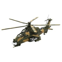 Free shipping Wanbao Wuzhi ten armed helicopter alloy small aircraft model children's toys pull back sound and light boy