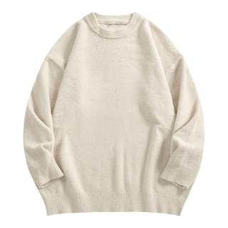 老爸评测玛客华辉保暖简约针织衫高龄圆领男女打底毛衣