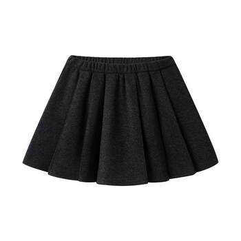 Black pleated skirt for women 2025 new autumn style high waist