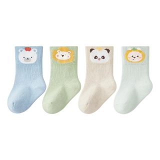 100% cotton baby type a socks 10a antibacterial