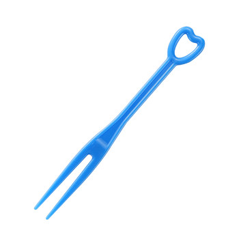 Disposable fruit fork individual plastic transparent cake
