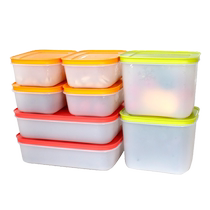 (Self-operated) Tupperware Snow Shadow New Frozen Fresh 8-piece Set Refrigerator Freezer Sealed Storage Box