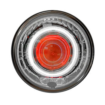 Gn round light 3 inch double light men's motorcycle devil eye