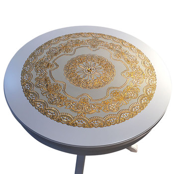 Soft plastic pvc glass round table waterproof and oil proof Soft plastic pvc glass round table waterproof and oil proof