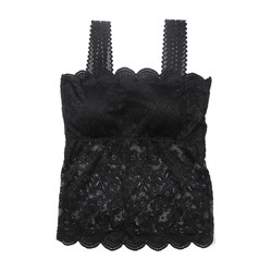 Sexy lace suspender tube top, anti-exposure, push-up wrap, beautiful back bra with breast pads, bottoming underwear vest, summer women