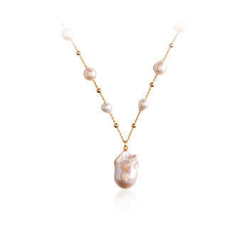 Amber loli pearl s925 silver gold plated gypsophila female