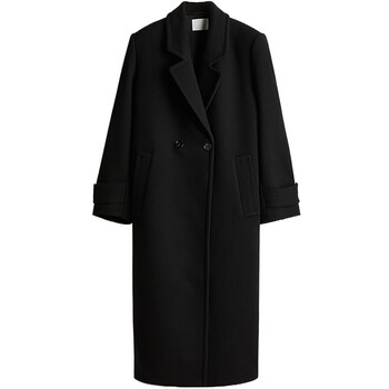 Hm women's woolen jacket for winter warm long thickened temperament long coat lao qianfeng wind wind coat 1240720