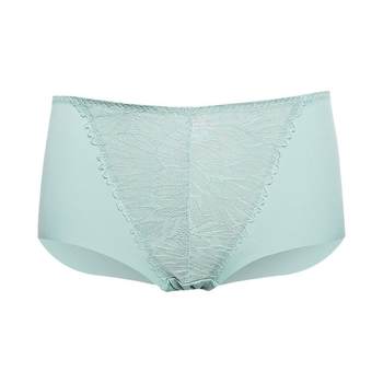 Graisen soufflé underwear ແມ່ຍິງ lace antibacterial ສີແຂງສູງ elastic seamless ແຫນ້ນຫນ້າທ້ອງແລະການຍົກກົ້ນ