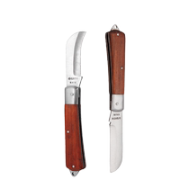 SATA Shida Straight Blade Curved Blade Wooden Handle Electricians Knife Cable Stripping Knife Cutting Knife Straight Blade Curved Blade Insulated Cable