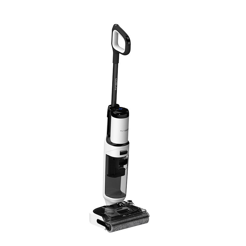 Tim can wash the floor with machine suction, mopping and washing all in one, lying flat with zero tangles, Stretch Clean super version