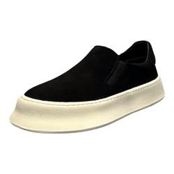 ເກີບຜູ້ຊາຍ slip-on 2024 ແນວໂນ້ມໃຫມ່ versatile ເກີບ beanie ບາດເຈັບແລະຜູ້ຊາຍກິລາເຮັດວຽກຂັບລົດ sneakers ເກີບ trendy