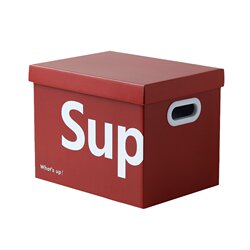 Sup Storage Box Paper Storage Box Red Box Carton Birthday Snack Storage Box Book Storage Box Storage Box