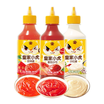 Royal tiger ketchup salad dressing in various flavors