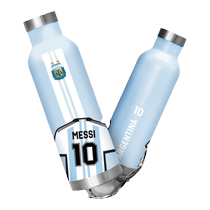 Official product of the Argentina national team丨Blue and white thermos cup with Messi imprint and Messi kettle