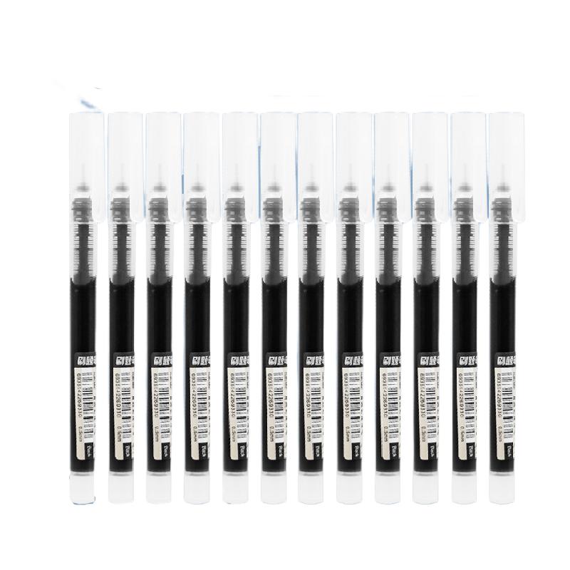 True color straight liquid ballpoint pen quick drying for students only