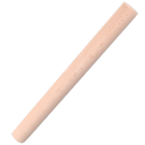 Household solid wood rolling pin small dumpling skin noodle pressing stick large thickened stick baking set 2297