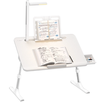 Sai Whale Reading Stand with Eye Protection Table Lamp Bed Study Table Bedside Reading Stand Reading Small Table Liftable Folding Childrens Reading Table Large Picture Book Reading Bookshelf Student Dormitory Small Desk