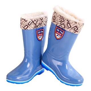 回力雨鞋女士防滑水鞋高筒雨鞋女冬加绒保暖中筒胶鞋高筒春秋雨靴