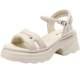 Belle thick-soled heightening one-strap sandals 2025 summer new style French casual sandals for mothers D7Z2DBL5