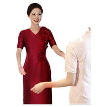 High-end wedding dress for mother-in-law evening dress young married mothers wedding noble and western style can be worn in daily life and fashionable