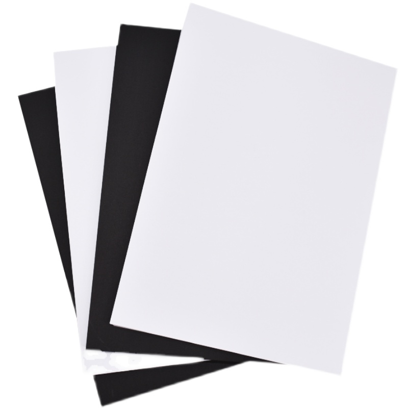 Kraft card paper white black cardboard large sheet