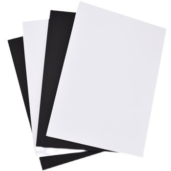 Kraft card paper white black cardboard large sheet