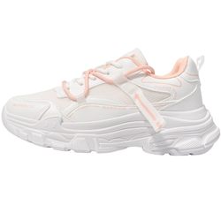 Pull back cherry blossom pink sports shoes for women spring 2024 new thick-soled dad shoes versatile popular running casual shoes