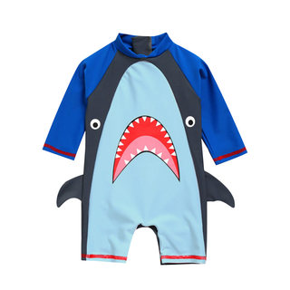 Children's swimwear children's boy quick-drying clothes shark dinosaur hot spring 2-3-5-6 years old 4 baby one-piece swimsuit