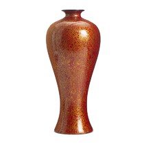 donguan winter official Fuzhou lacquerware handicraft swing piece vase living room special Chinese red retro upscale plum bottle