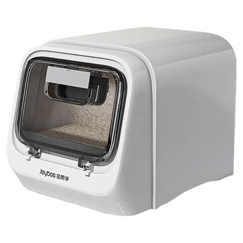 The rice bucket in the cabinet automatically returns rice when the lid is opened without bumping the top.