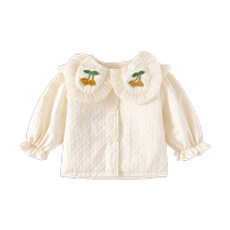 Girls coats spring and autumn 2024 new fashionable baby girl long-sleeved tops childrens autumn clothes childrens princess clothes