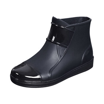 Winter water shoes with velvet, warm and fashionable short tube