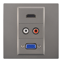 Type 86 concealed multimedia panel 4K video high-definition cable HDMI computer VGA AV lotus head audio socket