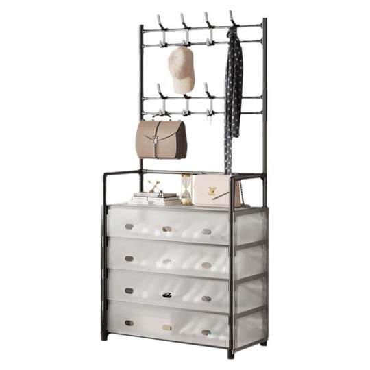 Simple and economical reinforced dust-proof shoe rack sturdy and durable