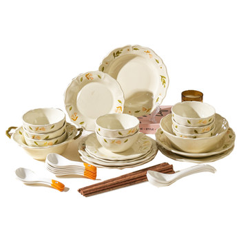 Sheli korean platycodon flower bowl plate set