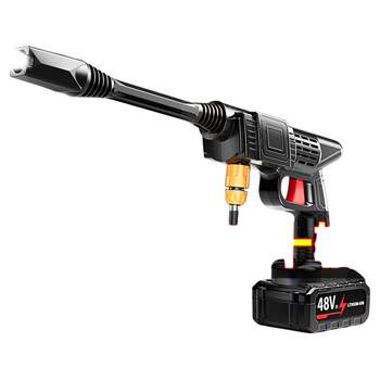 High-pressure and powerful car wash booster water gun for household lithium battery
