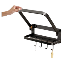 Cabei space aluminum towel rack bathroom punch-free basin wall-mounted storage rack bathroom light luxury basin storage rack