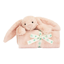 British Jellycat Shy Rouge Pink Bonnie Rabbit Blanket Baby Soothing Childrens Blanket Mid-Autumn Festival Gift