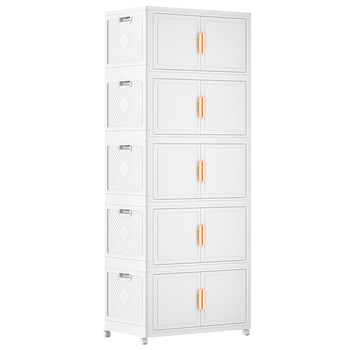 Folding storage cabinet