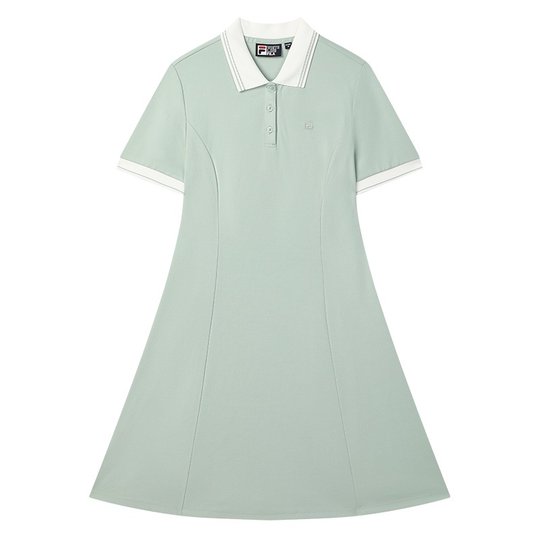 韩素希同款FILA斐乐官方连衣裙女子2025夏季新款凉感摩登POLO裙子