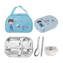 Guangyi 316L stainless steel insulated lunch box for elementary school students portable lunch box for office workers with tableware