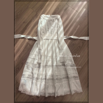 taobao agent Spring elegant dress, long sleeve, with short sleeve, french style, Lolita style, Lolita OP