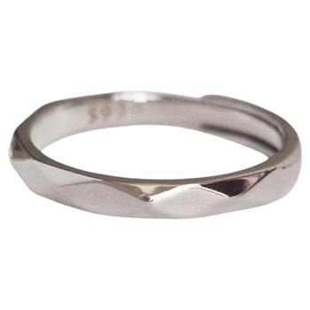 999 sterling silver japanese and korean simple couple rings