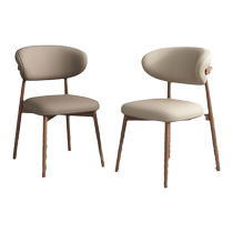 Fuchuang Nordic solid wood dining chair modern simple light luxury home chair hotel restaurant dining table and chair soft backrest
