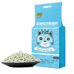 Tofu Cat Litter, Deodorizing and Dust-Free, Tofu Litter Residue, Cat Supplies, Cat Litter, Large Bag 6L*6 Packaging, 10 Kilograms 10kg