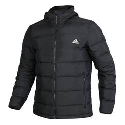 Adidas Jacket Men's 2023 Windproof Windproof Warm Casual Sports Cotton Feather Hooded Down Jacket IK3213