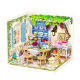 Rolife Ruolai super world courtyard birthday gift female building blocks assembled toys diy miniature model villa