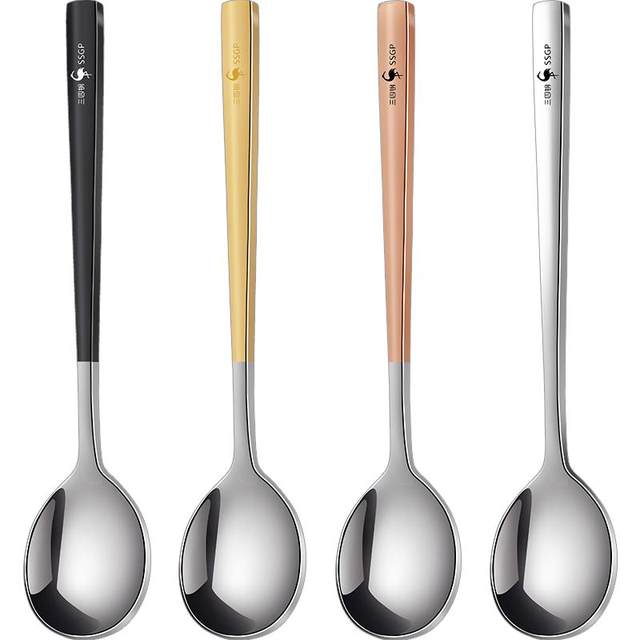 Three and four steel one person one color high-value exquisite spoon