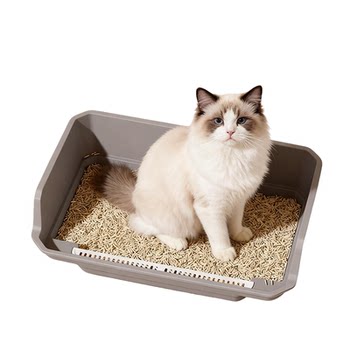 Cat litter box max extra large splash-proof open cat litter box